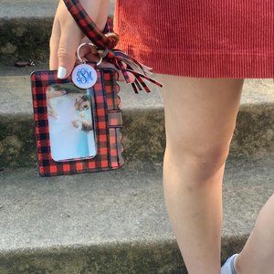 Plaid Wallet Keychain